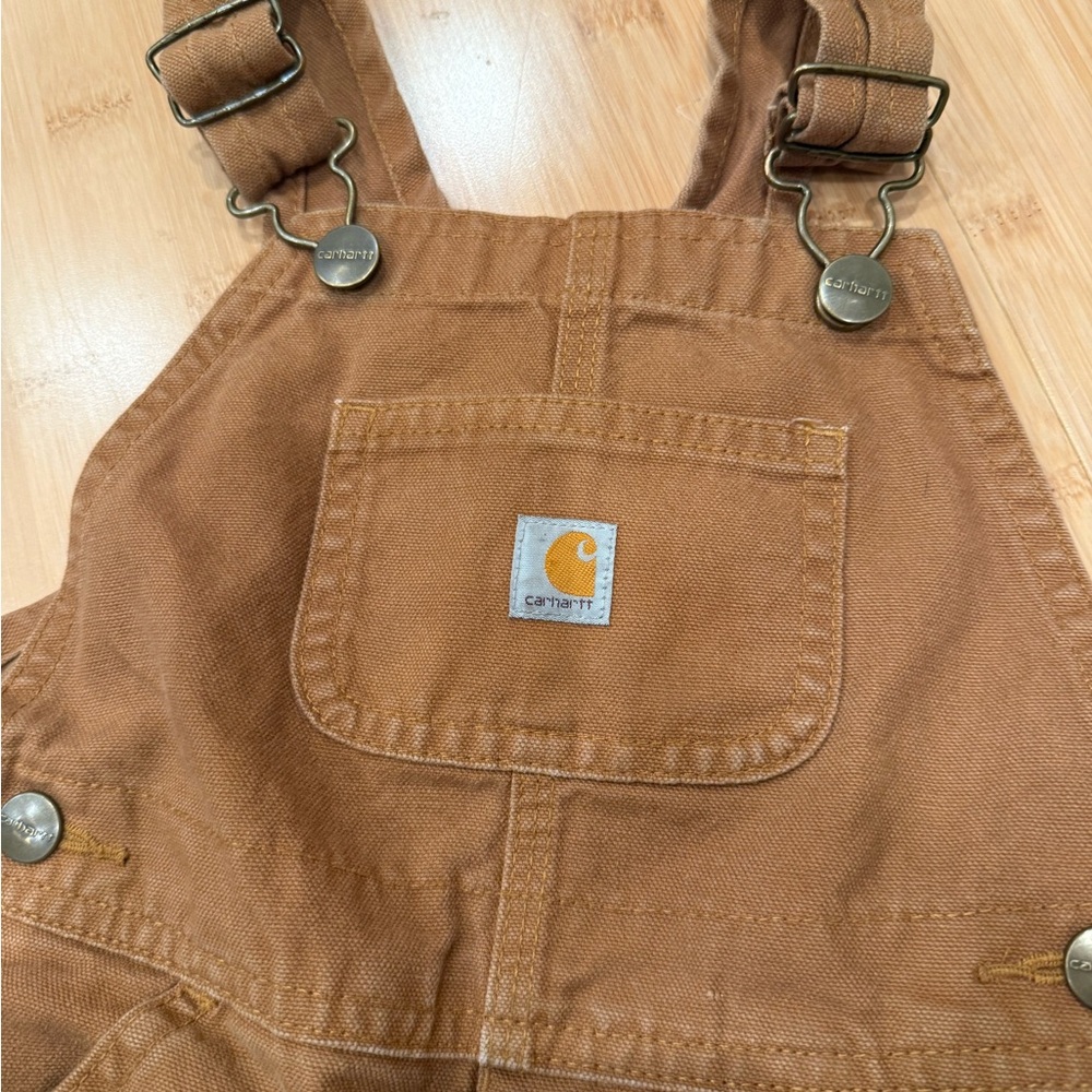 Carhartt Tan Bib Overalls